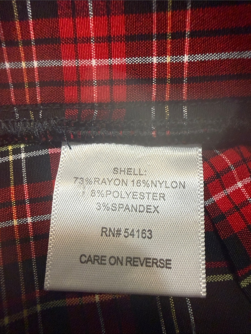Tommy Hilfiger Plaid Skinny Stretch Pants Size 2 - Picture 6 of 8